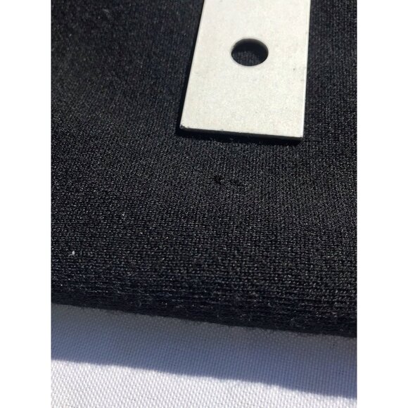 Vtg Grace Taylor Blouson Midi Dress Black Beaded Womens Med Short GoGo 60s Mod - Picture 14 of 16